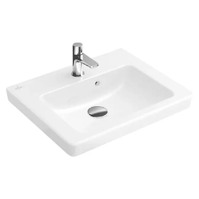 Villeroy & Boch Subway 2.0 Handwaschbecken, rechteck, 1 Hahnloch,
