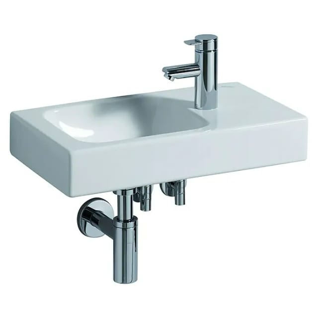 ICon Waschtisch 53x31cm, weiß, Ablagefläche rechts, - Geberit