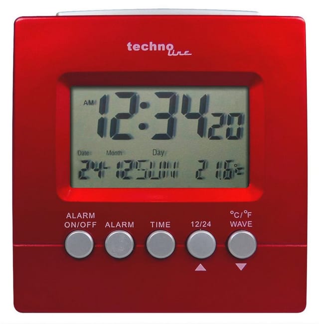Funkwecker wt 228 digital rot Funkwecker - Technoline