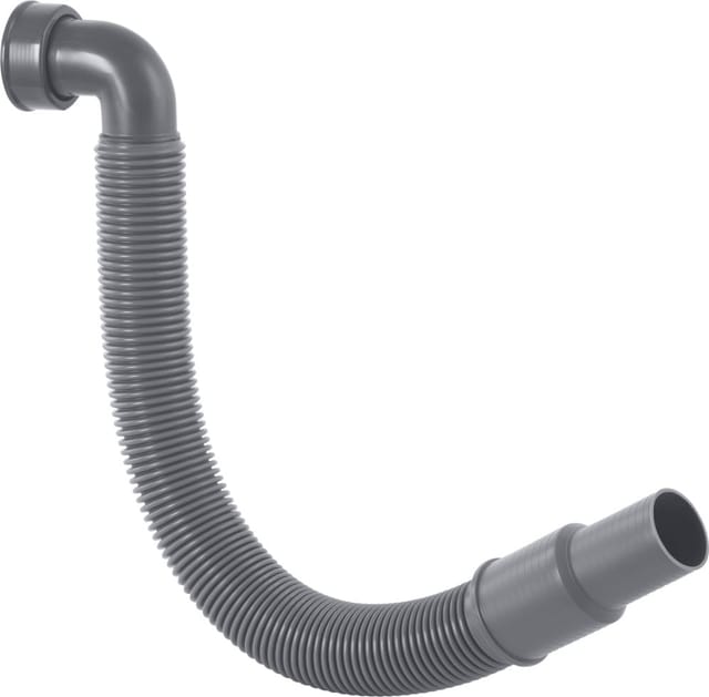 Cornat - Rezyklat Abgangsrohr flexibel 90° - 1 1/2 Zoll x 40/50 mm - Zur Verbindung des Abwasseranschlusses - Hergestellt aus recycelten