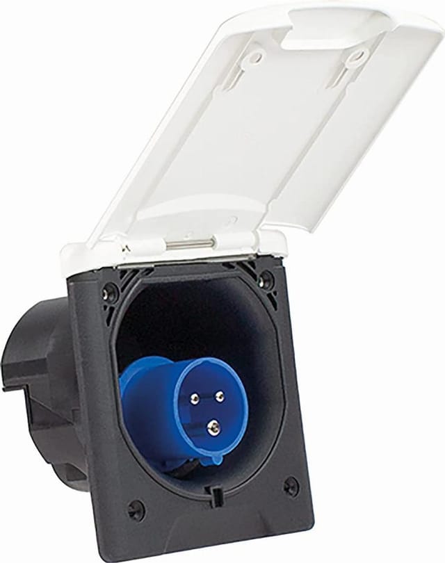 IEC-Netzstecker für Wohnwagen weiß - schwabe - 62470