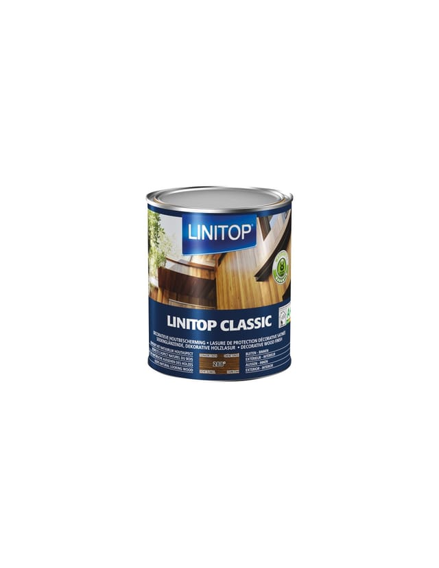 Durieu Linitop Classic Lasur Satin 1l Dunkel Eiche - Linitop