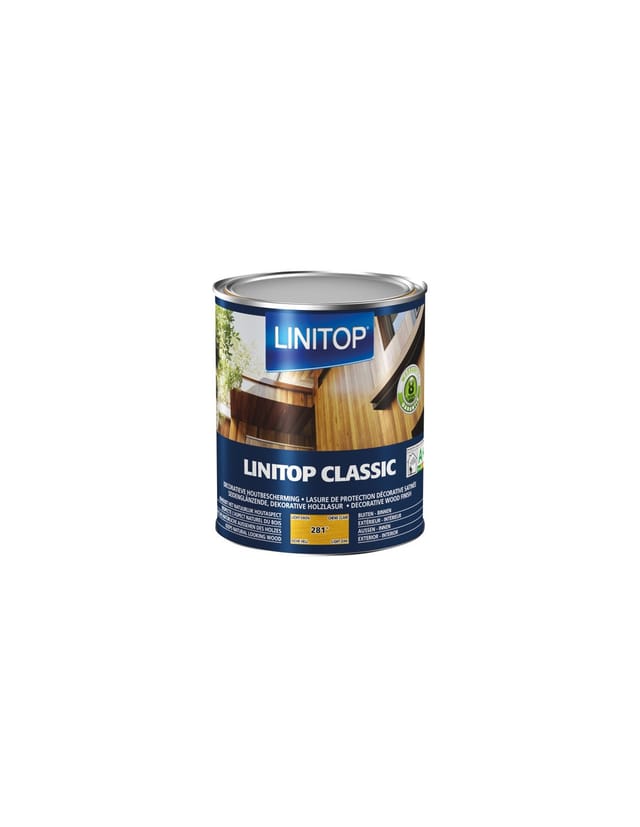 Durieu Linitop Classic Lasure Satin 1l Hell Eiche - Linitop