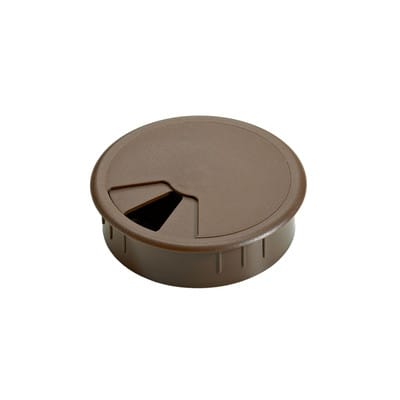 Hettich - Kabeldurchlass Kunststoff, ø 80mm , braun