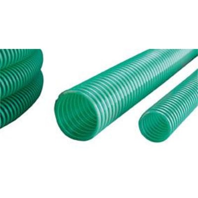 Heliflex - Saug-Druckschlauch 10, 32x2,8mm, 50m grün/ transparent apd