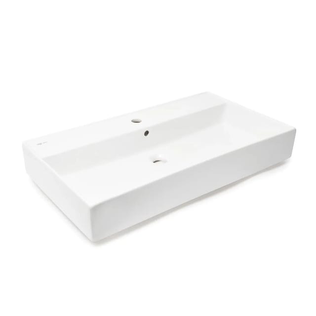 Bäder Boutique - sat edgy Waschbecken 80 cm eckig, weiß