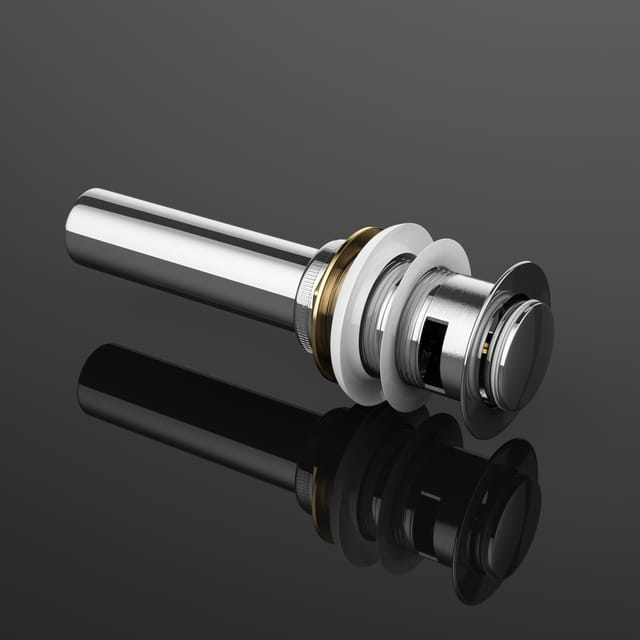 Sogood - doporro Design Push Up Ventil Waschbeckenstöpsel PU02 - Einfacher Fingerdruck genügt zum Öffnen - Silber