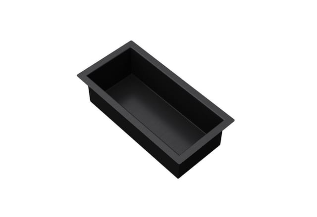 Wandnische Bad Schwarz 15cm x 30cm x 8,3cm Duschablage befliesbar aus Edelstahl Duschregal Unterputz-Montage 1 Stück - Schwarz - Doporro