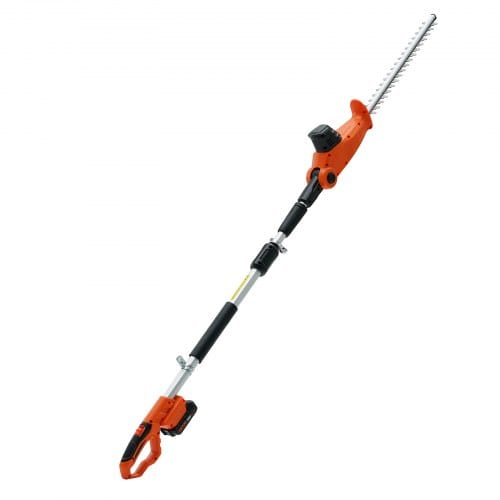 Mophorn - Vevor Teleskop Heckenschere 20v Heckentrimmer Kupfermotor 17.500u/min Elektroheckenschere 46cm Klingenlänge 188–239cm Ausziehbar 16mm Schnittdurchmesser 30-150° Drehbar Inkl.schnellladegerät Akku