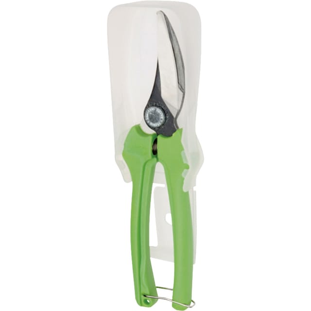 Gartenschere Rosenschere Rebschere Weinbau Bypass 10 mm Klinge, P123, Farbe: grün - Bahco
