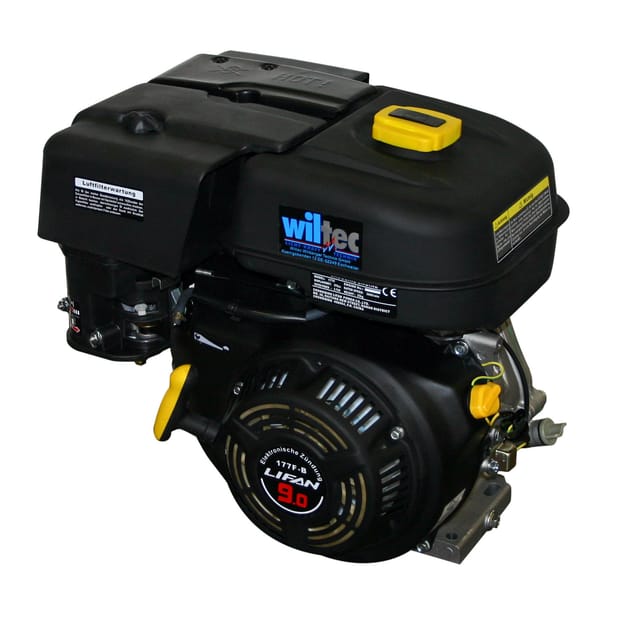 LIFAN 177 Handstart Benzinmotor mit 9 PS Einzylinder für Kleinmaschinen & Karts, luftgekühlter 4-Takt Motor mit 25 mm Kurbelwelle,