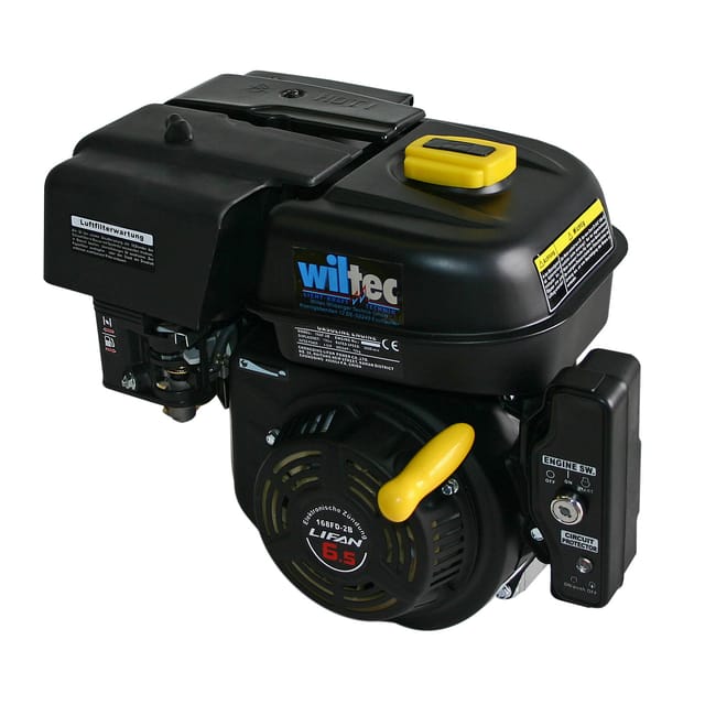 LIFAN 168 FD-2B E-Start Benzinmotor mit 6,5 PS Einzylinder für Kleinmaschinen & Karts, luftgekühlter 4-Takt Motor mit 19,05 mm Kurbelwelle,