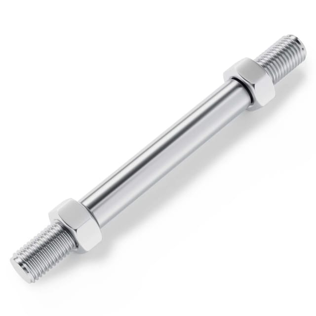 Wiltec - Standard Steckachse 150 x 20 mm für Schubkarre, Nabenbreite 110 mm, Achse für Schubkarren Rad, Trolley, Sackkarre, Handwagen