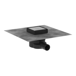 Hansgrohe - RainDrain Point - Punktablauf, 10x10 cm, Edelstahl gebürstet 56247800