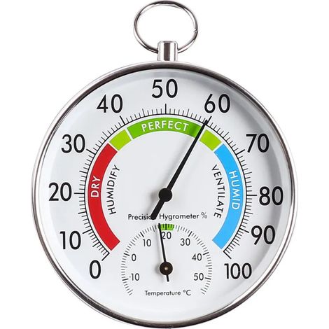 Thermometer Und Hygrometer – Das Ideale Thermometer Und Hygrometer Für Gewächshäuser Ermöglicht Die Überwachung Von Höchst- Und Tiefsttemperaturen Sowie Der Luftfeuchtigkeit. Einfache Wandmontage (far