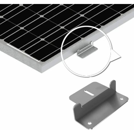 Set Mit 4 Montagehalterungen Für Solarpaneele, Z-förmige Aluminiumhalterungen, Mit Schrauben Und Muttern, Für Wohnwagen, Boote, Autos, Lastwagen Und Bootswände.