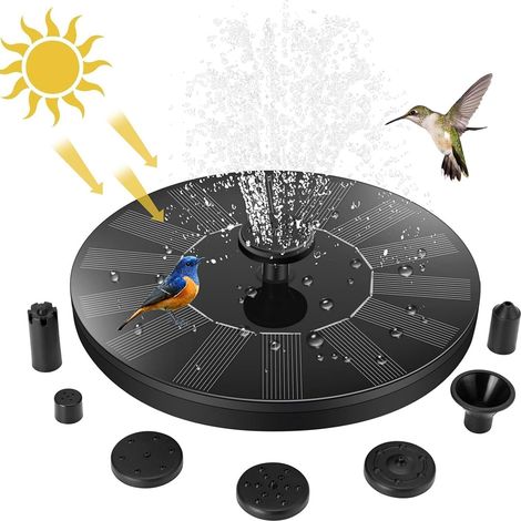 Solarbrunnenpumpe Für Den Außenbereich, Garten, Teich, Schwimmbad, Becken, Vogeltränke