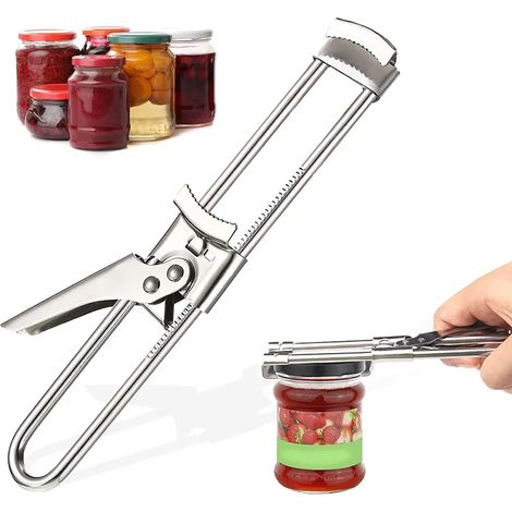 Manueller Dosenöffner Aus Edelstahl Für Marmeladengläser Und Flaschen, Ideal Zum Kochen Und Für Kleine Snacks.