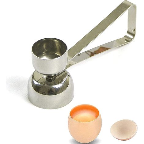 Eieröffner Aus Edelstahl, Eiertrenner Für Pochierte Eier, 2-in-1-doppelkopf-eieröffner, 2-in-1-doppelkopf-eieröffner Aus Edelstahl, Eieröffner Für Die Küche