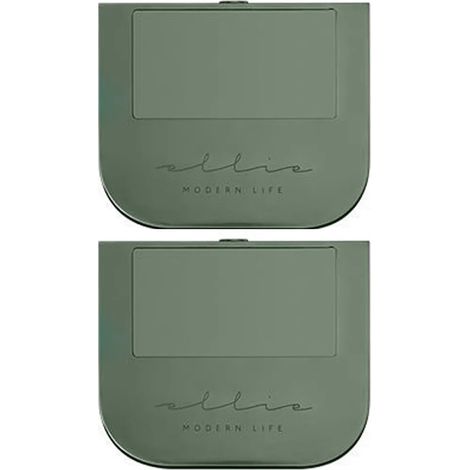 Set Aus 2 Toilettensitzhebern, Berührungslos, Elegant Und Praktisch, Mit Transparentem Griff, Grün.