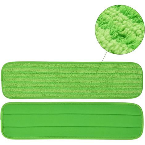 Kit Ersatz Pour Micro-mopppads – 2er-pack Wiederverwendbarer, Washbarer Moppkopf Pour 35,6–45,7 Cm