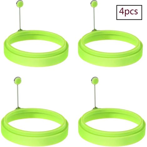 Eierform, 4er-set Spiegeleierformen Für Die Pfanne, Silikon-crêpeformen, Runde Omelettformen Zum Kochen Von Eiern