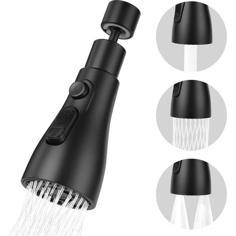 Küchenarmatur-luftsprudler-set Mit 360° Drehbarem Sprühkopf Und Wassersparfilter