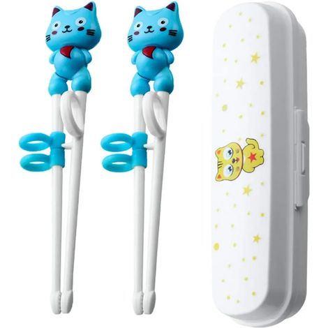 Lernstäbchen Für Kinder, Ideal Für Babys, Kleinkinder Und Erwachsene Anfänger Sowie Für Linkshänder. Set Mit 2 Paar Essstäbchen.