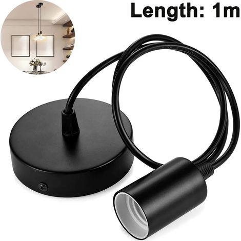 Metall-pendelleuchte, E27-fassung Mit Kabel, Ideal Für Die Deckenbeleuchtung