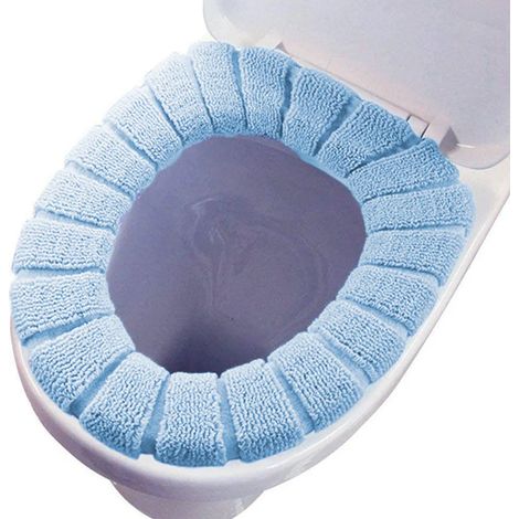 Set Mit 4 Beheizbaren Toilettensitzbezügen, Waschbar, Weich, Dick Und Dehnbar.