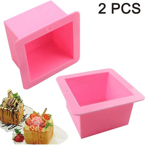 500-ml-silikonform Für Handgemachte Seifen, Toastform, Brotform, Quadratisch, 2er-set