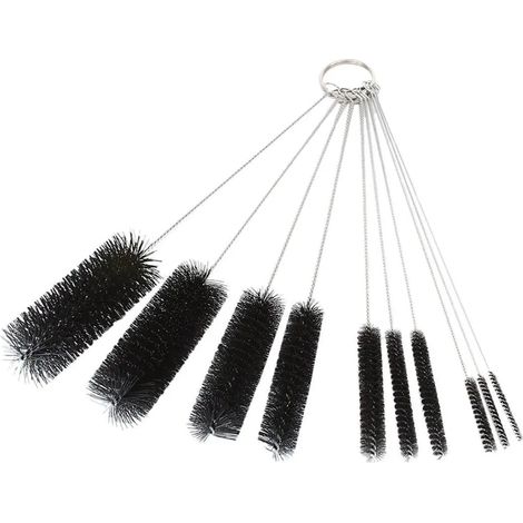 Set Mit 10 Reinigungsbürsten, 21 Cm (8,2 Zoll) Lange Nylon-röhrenbürsten, Pfeifenreiniger Für Strohhalme, Brillen, Tastaturen Und Schmuck.