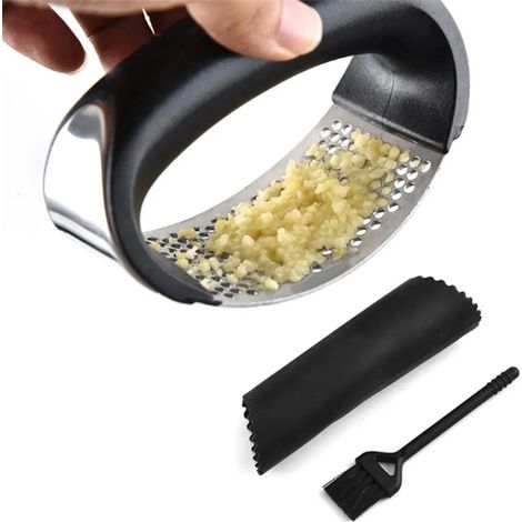 Knoblauchpresse, Knoblauchschneider Für Den Haushalt, Rostfreie Knoblauchpresse Aus Edelstahl, Knoblauch- Und Ingwermühle, Langlebig Und Leicht Zu Reinigen