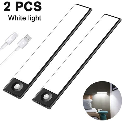 Led-schrankleuchten Mit Bewegungsmelder, Usb-wiederaufladbare Nachtlichter, Kleiderschrankleuchten, Unterbauleuchten, Küchenleuchten, Schrankleuchten Mit Bewegungsmelder