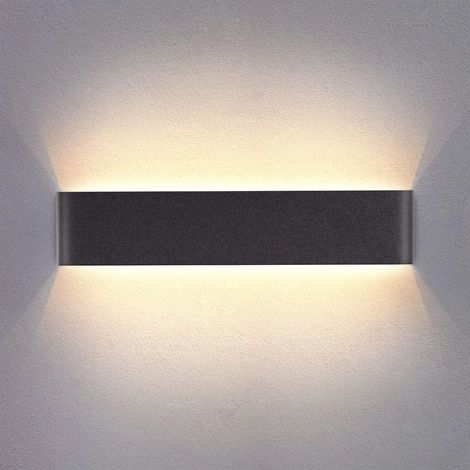 Led-wandleuchte Für Den Innenbereich, Schwarz, 40 Cm, Warmweiß, 14 W, 3000 K, Modernes Design, Für Schlafzimmer, Wohnzimmer, Treppenhaus, Flur, Badezimmer