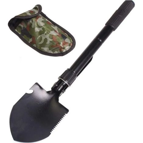 Auto Essentials Notfall-schneeschaufel, Faltbare Militärschaufel, Überlebens-grabenwerkzeug