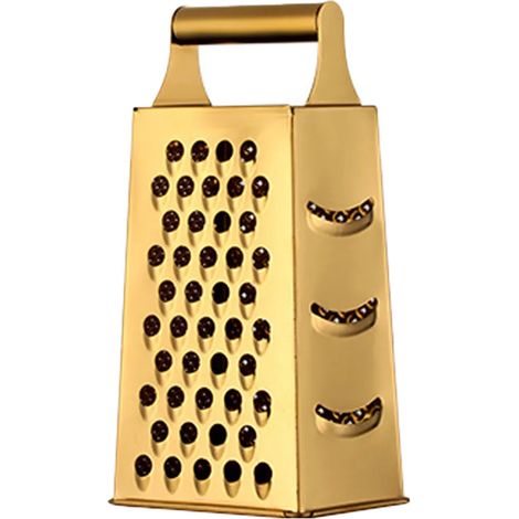 Vierseitige Käsereibe Aus Edelstahl Mit Griff, Ideal Zum Kochen, Für Käse Und Gemüse.