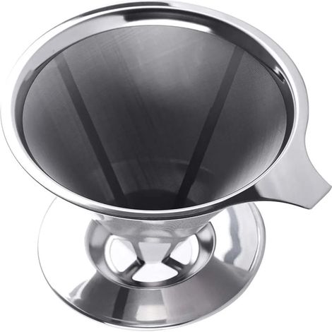 Wiederverwendbare Kaffeefilter Aus Edelstahl Zur Zubereitung Von Bis Zu 4 Tassen.