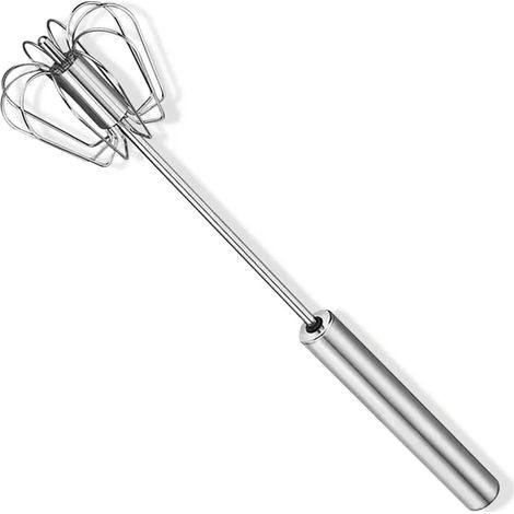 Schneebesen Aus Edelstahl, Halbautomatischer Mixer, Einfach Zu Bedienen Und Energieeffizient Zum Schlagen, Mischen Und Rühren In Der Küche, Einzelner Schneebesen (25 Cm)