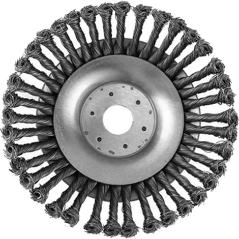 Professionelle Unkrautbürste Für Fugen, Freischneider Und Trimmer, Geflochtener Stahldraht, Silberfarben, Modern, 150 Mm (6 Zoll), Trimmerkopf