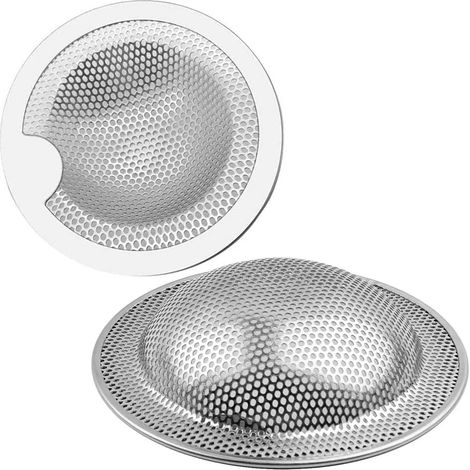 Set Aus 2 Abflusssieben, 7,6 Cm, Aus Edelstahl, Für Küchenspülen, Duschen Und Badewannen. Diese 2-teiligen Siebe In Verschiedenen Größen Passen In Gängige Duschabflüsse.
