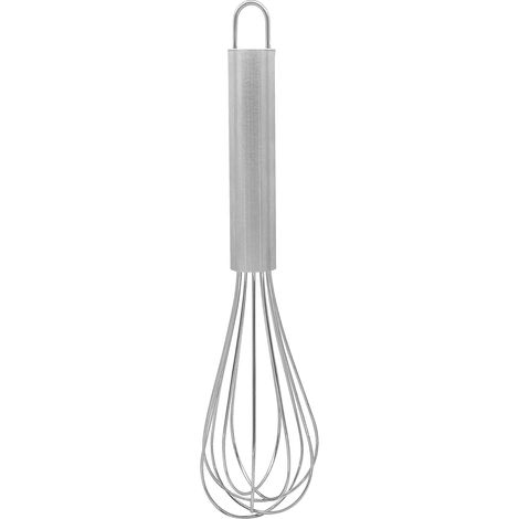 Schneebesen, 26 Cm Lang, Ballonförmig, Aus Edelstahl, Robuster Rührbesen Mit Stabilen Drähten (farbe: Silber), Menge: 1 Stück