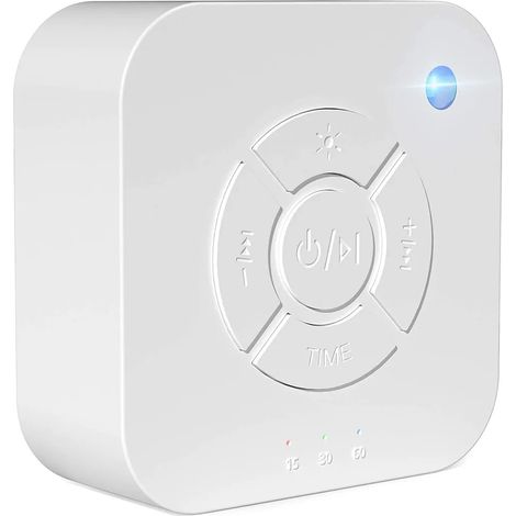 Weißrauschgerät Zur Einschlafhilfe Mit 6 Beruhigenden Klängen Und Nachtlicht Weißrauschgerät Mit Speicherfunktion Und 4 Timern Oder Usb-stromversorgung (kleine Größe (1 Stück))