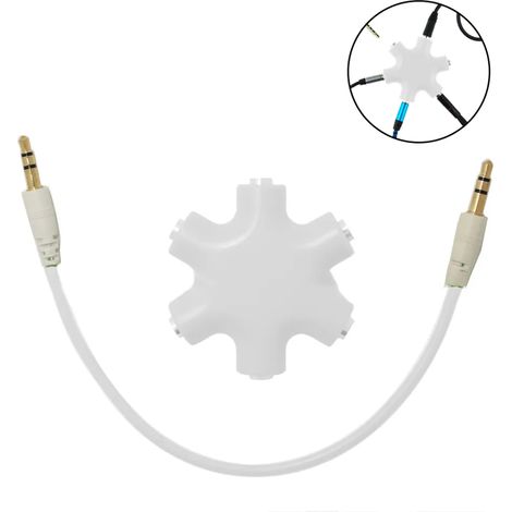 Audio-splitter Für Mehrere Kopfhörer, 3,5-mm-stereo-audio-splitterkabel, Kopfhörer-splitteradapter (weiblich). Kompatibel Mit Iphone, Ipad, Samsung, Xiaomi…