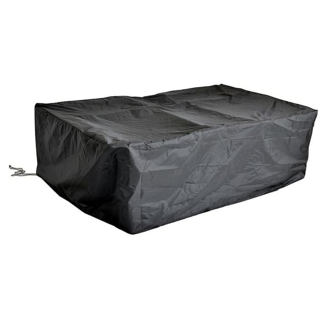 Abdeckplane Gartenmöbel Schutzplane Gartenmöbel 180x120x95 Rattan Wetterschutz Schwarz - Melko