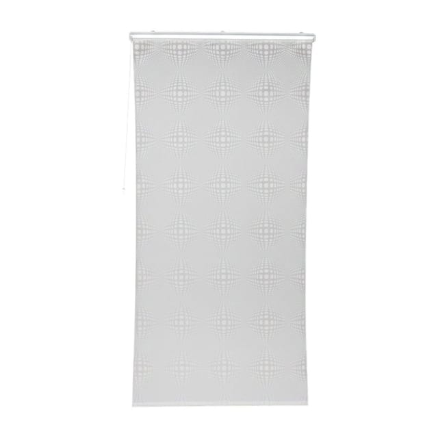 Duschrollo, semitransparenter Badvorhang, Badewanne u. Dusche, 120x240cm, wasserabweisend, Deckenmontage, weiß - Relaxdays