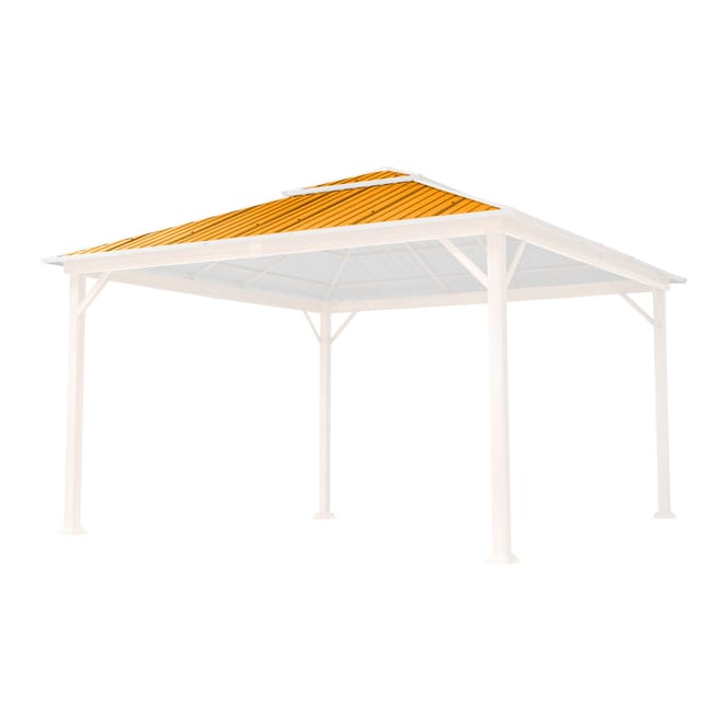 TOOLPORT Ersatz-Dachplatten 4x4 m Hardtop Dach Stahldach für Gartenpavillon Forest Superior 4x4m