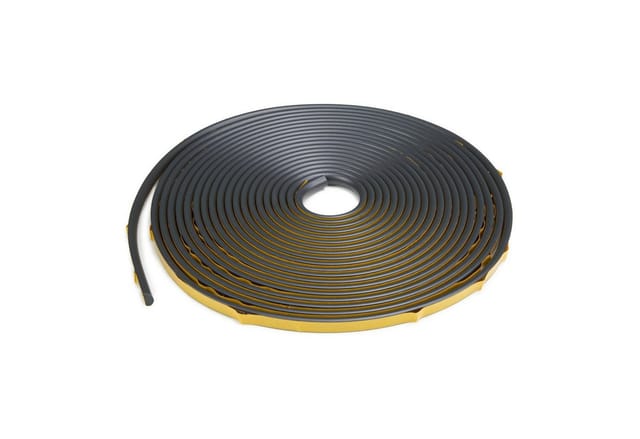 HEXIMO Flexible Zierleiste selbstklebend PVC Kantenschutz Fugenband Kunststoff Dekoration: Anthrazit, 10 Meter