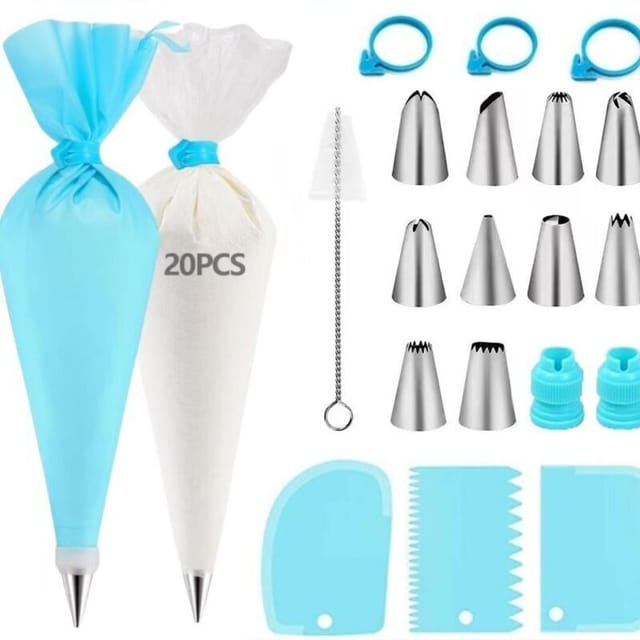 40-teiliges Spritzbeutel-set, Spritztüllen, Gebäckset, Gebäckzubehör, Backutensilien