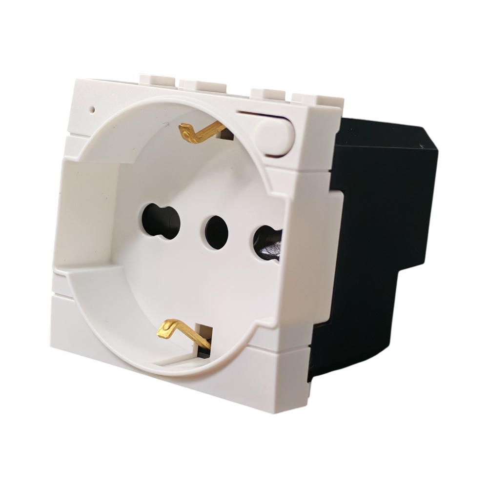 Ettroit 16a Smart Wifi Schuko-steckdose Mit Verbrauchsüberwachung, Kompatibel Mit Bticino Living Light White - Tuya Smart Lbwf2102